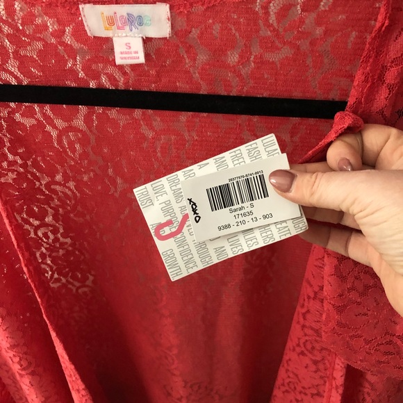 LuLaRoe coral lace Sarah - Picture 4 of 4